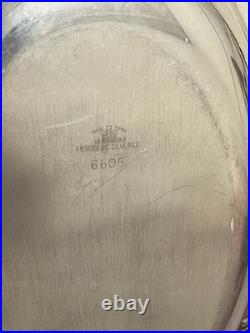 Vtg FB Rogers Serving Dish W Lid Holiday Perfect Victorian Style Ornate Stunning