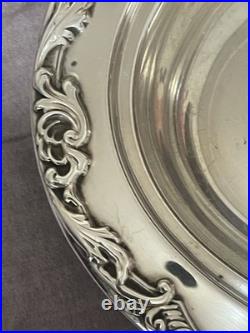 Vtg FB Rogers Serving Dish W Lid Holiday Perfect Victorian Style Ornate Stunning