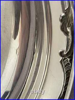 Vtg FB Rogers Silverplate Serving Dish Lidded Victorian Style Ornate Stunning