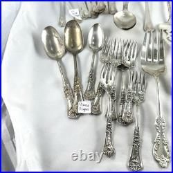 Vtg National Silver Co & Roger's A1 Triple Silver Plate Set Of 45+ pcs Read