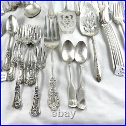 Vtg National Silver Co & Roger's A1 Triple Silver Plate Set Of 45+ pcs Read