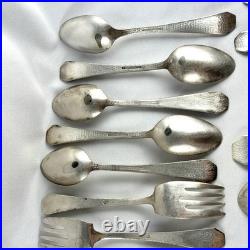 Vtg National Silver Co & Roger's A1 Triple Silver Plate Set Of 45+ pcs Read