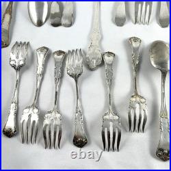 Vtg National Silver Co & Roger's A1 Triple Silver Plate Set Of 45+ pcs Read