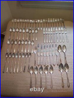 Vtg Rogers A1 Plus Silver Plate 75 Pc Set