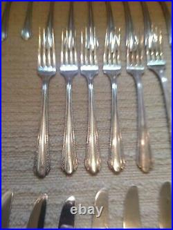 Vtg Rogers A1 Plus Silver Plate 75 Pc Set