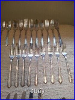 Vtg Rogers A1 Plus Silver Plate 75 Pc Set