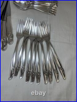 Vtg Rogers & Bro Reinforced Plate IS Exquisite Service 10+ with Serving Pieces