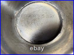Vtg Rogers & Bro Silverplate Coffee & Tea Pot SET withTray Primrose COMPLETE