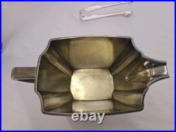 Vtg Rogers Bros 1847 Prelude Silverplate Tea Set Pot, Sugar, Creamer & Thongs
