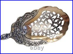 Vtg Rogers Bros. 1847 Romanesque Silver-plate Large Pierced Berry Serving Spoon