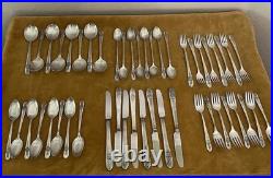 Vtg. Wm Rogers Silver plate Flatware Triumph Pattern Servings for 8.1941