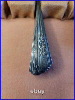 WMA Rogers A1 Plus Oneida Rosalie Lot Silver Plate 1938 Flatware Box Set 29 Pcs