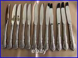 WM ROGERS Mansfield Pattern Service for 12 Oneida Deluxe Flatware Retired