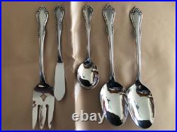 WM ROGERS Mansfield Pattern Service for 12 Oneida Deluxe Flatware Retired