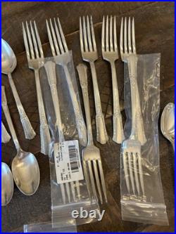 WM ROGERS Overlaid IS TREASURE Silverplate Silverware Set 57 Pcs SERVICE FOR 8