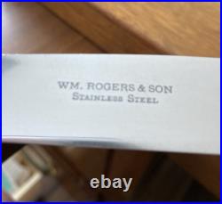 WM. ROGERS & SON La France, Silverplate 1920 Silverware 72 pieces