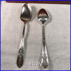 WM Rogers 1950s International Silver Extra Plate Triumph Flatware 50 Pc Box Set