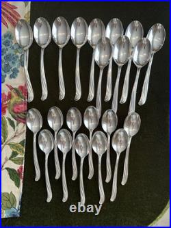 WM Rogers Co 47 Piece MODERN SCROLL Extra Plate Silverplate Flatware Set, 1958 WM Rogers Co 47 Piece MODERN SCROLL Extra Plate Silverplate Flatware Set, 1958