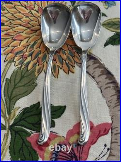 WM Rogers Co 47 Piece MODERN SCROLL Extra Plate Silverplate Flatware Set, 1958 WM Rogers Co 47 Piece MODERN SCROLL Extra Plate Silverplate Flatware Set, 1958
