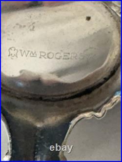 WM Rogers Eagle Star Antique Silverplated Tilting Teapot w Cream Pitcher & Sugar WM Rogers Eagle Star Antique Silverplated Tilting Teapot w Cream Pitcher & Sugar