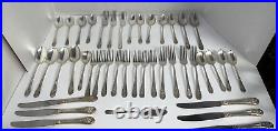 WM Rogers International Jubilee 42 Piece Silverware Set with Case