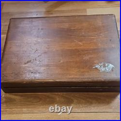 WM Rogers Mfg Co Silverplate Flatware Set with Tarnish-Proof Case