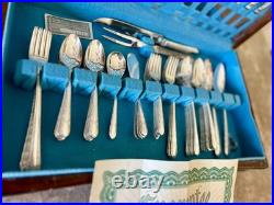 WM Rogers Mfg. Co. Silverware Silver Plate 51 Pc. Set EXCELLENT condition