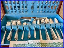 WM Rogers Mfg. Co. Silverware Silver Plate 51 Pc. Set EXCELLENT condition