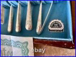WM Rogers Mfg. Co. Silverware Silver Plate 51 Pc. Set EXCELLENT condition