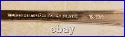WM Rogers Original Rogers MFG CO Extra Plate Flatware Set Of 38 Pieces + Case