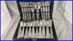 WM Rogers Service Silver Plate Flatware withbox 42 pieces