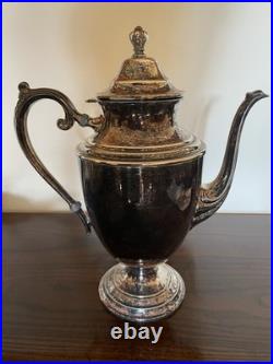 WM Rogers Silver Plate Vtg Coffee Tea Service 7 Piece Set WM Rogers Silver Plate Vtg Coffee Tea Service 7 Piece Set