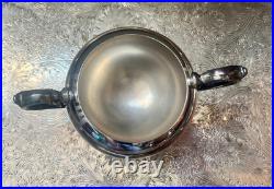 WM Rogers Silver Plated 5-Piece Coffee Tea Set with Ornate Tray #290 Vintage