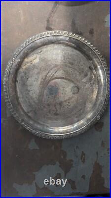 WM Rogers Silver Round Plate 171 WM Rogers Silver Round Plate 171
