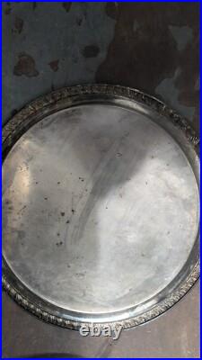 WM Rogers Silver Round Plate 171 WM Rogers Silver Round Plate 171