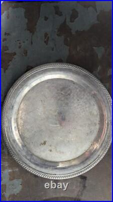 WM Rogers Silver Round Plate 171 WM Rogers Silver Round Plate 171