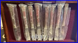 WM Rogers Silverplate Flatware 1954 Mountain Rose 48 Pieces