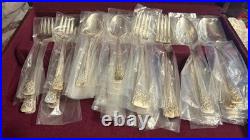 WM Rogers Silverplate Flatware 1954 Mountain Rose 48 Pieces