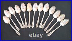 WM Rogers Silverplate Flatware Set For 8 Service 44 Pieces 1953 Jubilee WM Rogers Silverplate Flatware Set For 8 Service 44 Pieces 1953 Jubilee