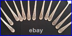 WM Rogers Silverplate Flatware Set For 8 Service 44 Pieces 1953 Jubilee WM Rogers Silverplate Flatware Set For 8 Service 44 Pieces 1953 Jubilee