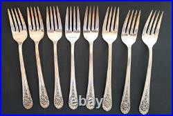 WM Rogers Silverplate Flatware Set For 8 Service 44 Pieces 1953 Jubilee WM Rogers Silverplate Flatware Set For 8 Service 44 Pieces 1953 Jubilee
