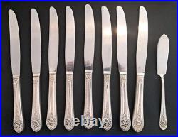 WM Rogers Silverplate Flatware Set For 8 Service 44 Pieces 1953 Jubilee WM Rogers Silverplate Flatware Set For 8 Service 44 Pieces 1953 Jubilee
