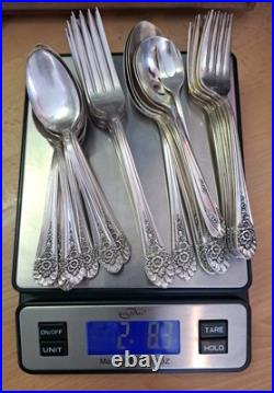 WM Rogers Silverplate Flatware Set For 8 Service 44 Pieces 1953 Jubilee WM Rogers Silverplate Flatware Set For 8 Service 44 Pieces 1953 Jubilee