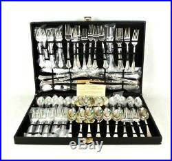 WM Rogers & Son 12 PLACE SETTINGS Silver Plated FLATWARE 60 PC 1008