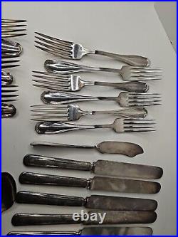 WM Rogers & Son AA Flatware Set Clinton Silverware Silver Plate Set Of 31 9cz