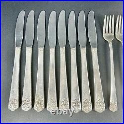 WM Rogers & Son April International Silver Flatware Silverplate 30 pc VTG 1950