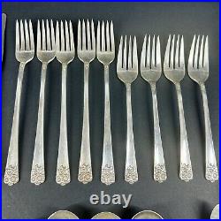 WM Rogers & Son April International Silver Flatware Silverplate 30 pc VTG 1950