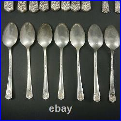 WM Rogers & Son April International Silver Flatware Silverplate 30 pc VTG 1950