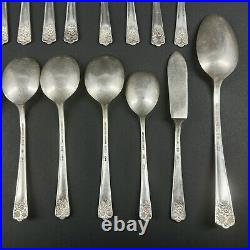 WM Rogers & Son April International Silver Flatware Silverplate 30 pc VTG 1950