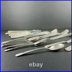 WM Rogers & Son April International Silver Flatware Silverplate 30 pc VTG 1950